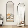 Espejo de Cuerpo Entero con Arco, Espejo de Pie para Uso Doméstico, Espejo de Pared para Habitación de Niñas, Espejo de Vestidor de Moda Estilo Ins para Tienda de Ropa