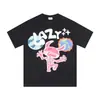Bpm Transfronterizo Planeta Roto Estilo Americano Marca de Moda Tendencia Pareja Digital Camiseta Unisex de Manga Corta Holgada Moda de Verano Transfronteriza