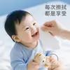[Ankexin] Toallas Suaves de Algodón 100% Algodón Doble Uso Seco y Húmedo Tejido Plano Toallas para Lavar la Cara Toallas Desechables para Limpieza de Bebé 80 Hojas