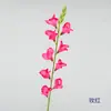 Arreglo floral de gladiolo artificial de un solo tallo para sala de estar, mesa de comedor, mueble de TV, decoración floral de pie, flor artificial