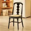 Cadeira de Jantar Diana para Uso Doméstico, Cadeira Vintage de Madeira Maciça com Encosto Estilo Francês, Cadeira de Jantar Minimalista de Luxo Leve Americana para Restaurante e Café