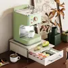 Estante de almacenamiento de cápsulas de café al por mayor estilo ins feng shui para barra de escritorio tipo cajón doble capa base de estante para café