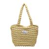 Estilo japonês nuvem bolha flor saco de ombro saco colete estudante feminino bolsa simples saco de lona de grande capacidade