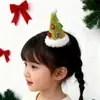 Grampo de Cabelo Chapéu de Natal Tridimensional, Presilha Doce e Versátil para Franja, Presilha Bico de Pato, Grampo Topo de Cabelo, Acessórios de Decoração de Cabelo de Natal