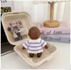 Natasha 14cm Ropa para Muñeca Pequeña Negra Artículo Popular de Celebridad de Internet Ropa para Muñeca Alivio del Estrés Ropa Natasha Suéter Pijama