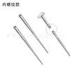 Varilla Guía de Acero de Titanio 316L Rosca Externa Pendiente de Lóbulo Pendiente de Labio Varilla de Conexión Aguja Guía para Perforación de Oreja Accesorios de Joyería para Piercings