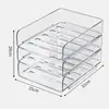 Caja de almacenamiento para libros estantería para estudiantes organizador rectangular transparente de escritorio estante para almacenamiento de libros y documentos en el aula