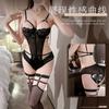 Lencería Sexy Transparente Ropa de Dormir Body Ajustado para Mujer Deseo Puro Pasión de Cama Conjunto de Uniforme Sin Quitar