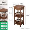 Estante de almacenamiento de madera maciza para el hogar, estante de almacenamiento de piso simple, carrito de cocina de múltiples capas, estante de almacenamiento para sala de estar, estante de té