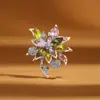 Broche Roxo Lavanda de Luxo Leve, um Buquê de Flores, Conjunto de Peças de Tricô para Usar por Cima, Acessórios de Roupa, Alfinete de Lapela, Anti-Exposição Venda por Atacado