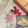 Pinza para el Cabello Pequeña, Exquisita y Linda de Acrílico con Forma de Cangrejo de Mar y Estrella de Mar Dibujo Animado Pinza para Flequillo para Mujeres
