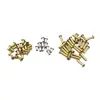 Remaches Tubulares Huecos de Latón 1.5*3.4 en Stock, Pines de Cobre Aluminio Hechos a Medida, Ojales, Bujes No Estándar 2*11
