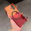 Para iPhone 16promax funda de teléfono móvil media bolsa tacto piel textura fibra de carbono Apple 15 textura Kevlar funda protectora