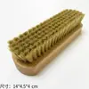 Cepillo de Madera Maciza con Cerdas de Cerdo Duras y Mango de Madera, Cabezal de Cepillo para Zapatos, Madera de Haya, Crema para Zapatos de Cuero de Caballo, Aceite para Zapatos, Gamuza