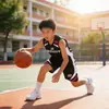 Conjunto de Uniforme de Basquete Infantil, Uniformes de Time de Basquete Personalizados de Secagem Rápida para Alunos do Ensino Fundamental, Meninos e Meninas