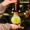 Adornos navideños para uñas con diseño transfronterizo de lentejuelas, fragmentos de mascotas, purpurina, botella de los deseos, adornos para árbol de Navidad, colgante de bola navideña