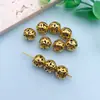 1 vintage oro antiguo hueco mariposa flor con forma de aleación de zinc espaciador cuentas diy pulsera joyería con cuentas apertura 1.8mm