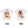 [Transfronterizo 220g] Marca Trendy Americana Vlone Jerry Big V Camiseta Casual Calle Alta Calle Street Pareja Manga Corta Vtg