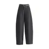 Pantalones cropped de mujer modernos y a la moda, nuevo estilo otoño e invierno 2026, de cintura alta, adelgazantes, cómodos, pantalones casuales holgados