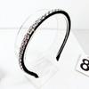 Diadema de alta gama con borde fino y diamantes de imitación de Corea del Sur, accesorio retro a la moda, ligera, de lujo y elegante.