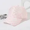 Boné de Baseball de Renda Novo 2025 para Mulheres com Flores Bordadas, Malha Respirável, Estilo Coreano Tendência Chapéu de Proteção Solar