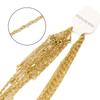 Cadena para Clavícula de Acero Inoxidable Chapado en Oro al Vacío en Horno de 18K Cadena Retorcida para Mujer 40+5 Collar de Acero de Titanio Cadena de Labios y Girasol