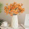Laranja Jasmim Simulação Ramos Longos 3 Garfo Pequena Margarida Pastoral Pequena Casa Fresca Decoração de Flores de Casamento Decoração de Flores Simulação Margarida