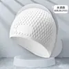 Gorro de Natación de Silicona para Adultos Gotas de Agua Moda Aumenta Unisex Protección para los Oídos Cabello Largo Gorro de Natación Salida de Fábrica