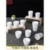 Copo Melamina Espesso Branco A8, Copo de Chá para Restaurante de Hot Pot, Copo Imitação Porcelana, Copo Plástico Comercial para Bebidas, Inquebrável para Uso Comercial