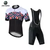 Xintown Camisa de Ciclismo de Manga Curta Verão Lobo Noturno Roupas de Ciclismo Novas Calças Conjunto de Camisa de Ciclismo com Bretelles Verão