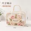 Bolsa de Higiene Espessa Transparente em PVC com Bolinhas Viagem ao Ar Livre Cosméticos Artigos de Higiene Pessoal Bolsa de Armazenamento Impermeável com Zíper