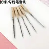 Canetas de Contorno Transfronteiriças, Pincéis de Contorno, Pincéis de Contorno para Pintura a Óleo, Canetas de Contorno de Pelo de Lobo, Ferramentas de Desenho Artístico, Pincéis de Contorno e Bordas, Pincéis de Pintura a Óleo