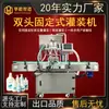 Máquina Rellenadora Automática Completa Tipo Fijo de Doble Cabezal con Bomba de Engranajes Servo para Químicos de Uso Diario, Pasta Desinfectante, Líquido - Equipo de Relleno de Doble Uso