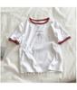 Mulheres Cross-border Cor Short-sleeved T-shirt Mulheres Verão Loose Base Shirt Estudante Casual Coreano Casal Top Atacado