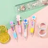Mini Bolígrafo de Cuatro Colores Coreano Lindo Ins Dibujos Animados Adorable Colorido Retráctil Bolígrafo Premio Regalo para Estudiantes