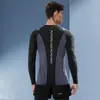 Traje de baño para hombre Traje de baño para adulto con protección solar de manga larga para natación Nuevos bañadores anti-vergüenza para hombre Tops para adolescentes