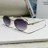 Nuevas Gafas de Sol Metálicas Ovaladas de Moda Estilo Influencer Europeas y Americanas Transfronterizas Más Vendidas Gafas de Sol con Protección UV