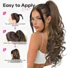 Comercio Exterior Transfronterizo Pelucas Europeas y Americanas Trenzadas, Coletas para Mujer, Cabello Largo Rizado, Extensiones de Coleta con Clip Invisible, Trenzas, Al por Mayor en Stock