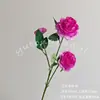 Flores Artificiales, Peonías de Tres Cabezas, Flores de Seda para Salones de Bodas, Arreglos de Piso, Decoraciones para Fotografía, Flores Falsas, Venta al por Mayor Transfronteriza