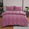 Juego de tres piezas de funda de edredón y fundas de almohada de terciopelo de cristal para comercio exterior transfronterizo AliExpress, ropa de cama suave y afelpada