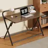 Mesa de Computador Dobrável Mesa de Estudo Pequena Mesa de Escritório Aluguel de Dormitório Mesa Simples ao Lado da Cama Mesa de Escrita para Estudante Não Requer Instalação