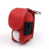 Bolsa Pequena para Bolas de Golfe Bolsa Dupla para Bolas com Chaveiro Pequena Bolsa de Cintura Porta Tacos Bolsa de Couro para Acessórios de Golfe Homens