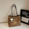 Bolso Tote Casual de Nicho Estilo Coreano Bolso de Mano Nueva Tendencia Otoño 2025 Moda Bolso de Hombro de Gran Capacidad para Mujeres