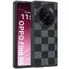 Funda Adecuada para Teléfono Móvil Oppo Find N6, Piel de Cordero a Cuadros, Nueva Funda Protectora de Cuero para Oneplus Find N5 N3