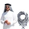Lenço Jacquard de Poliéster Estilo Novo Transfronteiriço para Uso Externo Casual com Proteção Solar Moda de Alto Padrão Vestuário Atacado de Comércio Exterior para Homens