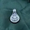 Pingente Retrô Tara Verde em Prata de Lei S925 Acessórios de Pingente para Pulseira de Contas Feita à Mão DIY Material para Joias