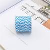 Cuerda de Algodón Bicolor de 1.5 mm Cuerda para Tejer Hecha a Mano DIY para Atar Zongzi, Cuerda Colorida para Envolver Zongzi para el Festival del Bote del Dragón, 12 Colores
