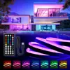 Set Colorido RGB Tira de Luz de Neón LED Flexible de Silicona Control de 3 Teclas App Bluetooth Luz de Ambiente para Interiores Transfronterizo