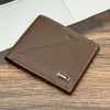 Cartera Popular Para Hombre, Cartera Ultra Delgada Plegable de Gran Capacidad Para Hombre con Estilo Sencillo y Detalles Exquisitos