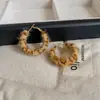 Pendientes Geométricos con Estampado de Leopardo y Terciopelo de Pelo de Caballo Retro para Mujer 2025 Nuevo Estilo Pendientes de Moda Exagerados Joyería para Orejas de Nicho